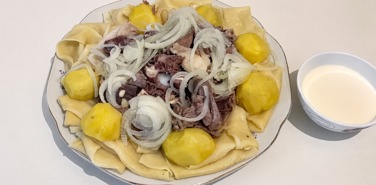 Beshbarmak Recipe: Central Asian Dish