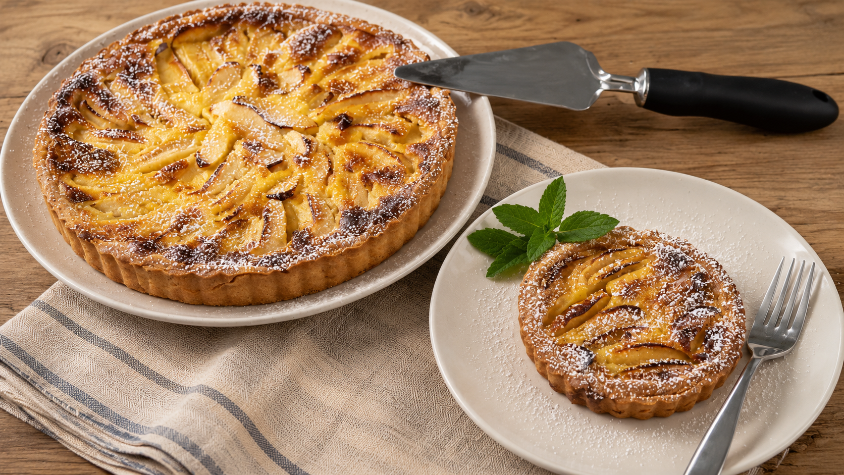 Normandy Apple Tart (Tarte Normande) Recipe: Easy French dessert